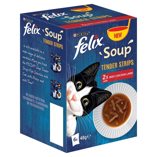 Picture of Felix Soup Tender Strips 6 × 48g (288g)
