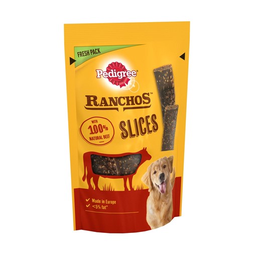 Picture of Pedigree Ranchos Adult Dog Treats Beef 4 Slices 60g