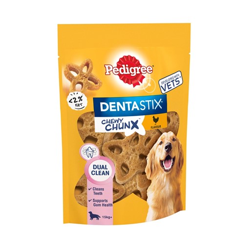 Picture of Pedigree Dentastix Chewy Chunx Maxi Adult Dog Treats Chicken 68g