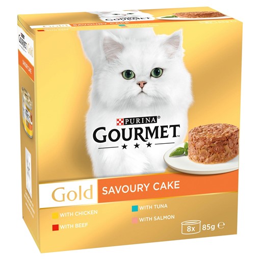 Picture of Gourmet Gold Savoury Cake Meat 8 x 85g (680g)