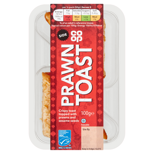 Picture of Co-op Prawn Toast 100g