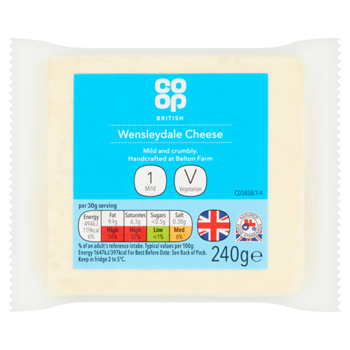 Picture of Co-op Wensleydale Cheese 240G