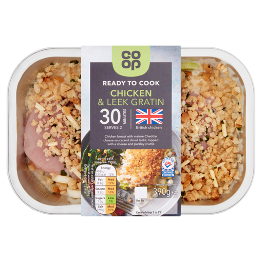 Picture of Co-op Ready to Cook Chicken & Leek Gratin 390g