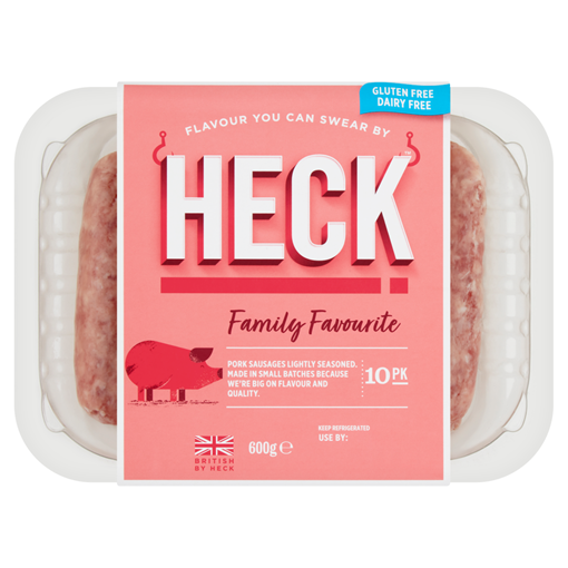 Picture of Heck Family Favourite 10 Pork Sausages 600g
