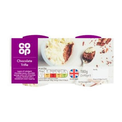 Picture of Co-op Chocolate Trifles 2x 90g
