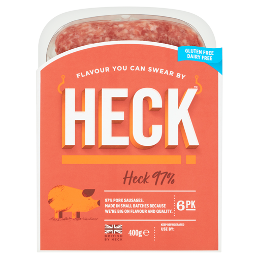 Picture of Heck 6 97% Pork Sausages 400g