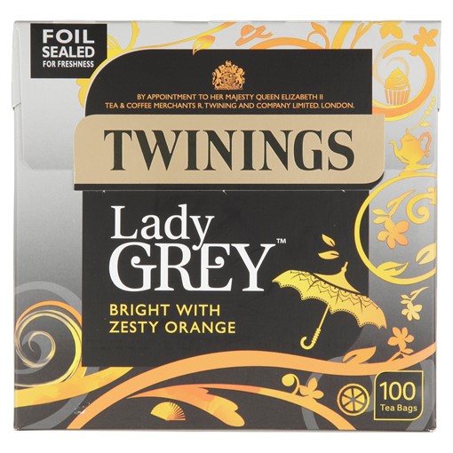 Picture of Twinings Lady Grey 100 Tea Bags 250g