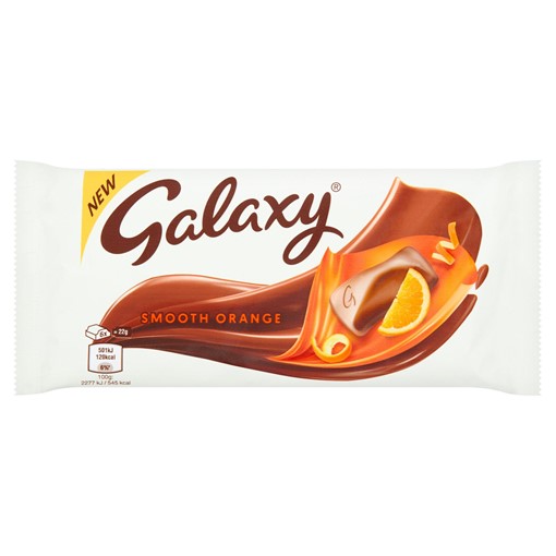 Picture of Galaxy Smooth Orange Chocolate Bar 110g
