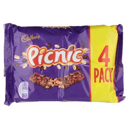 Picture of Cadbury Picnic Chocolate Bar 4 Pack 152g