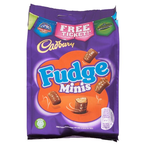 Picture of Cadbury Fudge Minis Chocolate Bag 120g