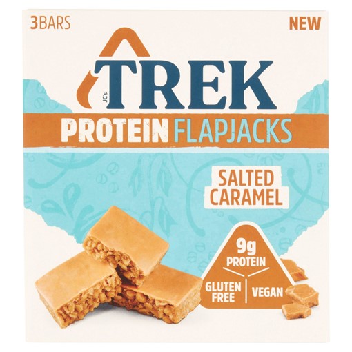 Picture of TREK Salted Caramel Protein Flapjacks 3 x 50g