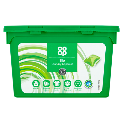 Picture of Co-op Bio Laundry Capsules 16 x 24.5ml (392ml)
