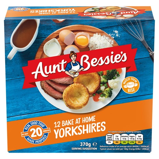 Picture of Aunt Bessie's 12 Bake at Home Yorkshires 370g