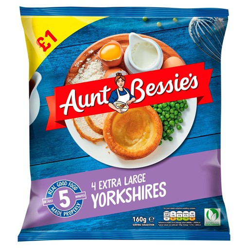 Picture of Aunt Bessie's 4 Extra Large Yorkshires 160g