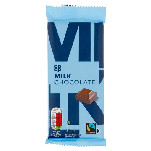 Picture of Co-op Fairtrade Milk Chocolate 150g