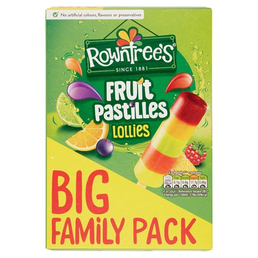 Picture of Rowntree's Fruit Pastilles Ice Lollies 8x65ml