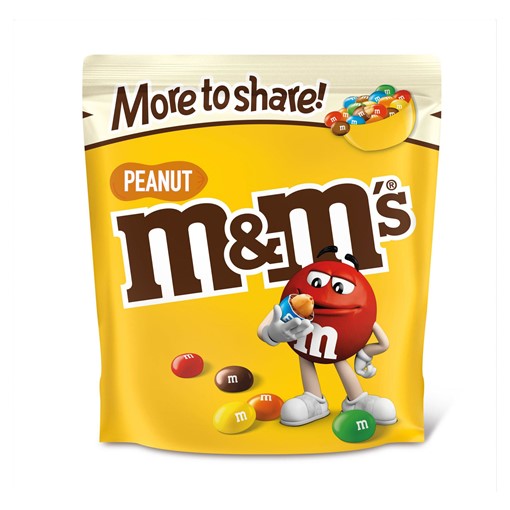 Picture of M&M's Peanut Chocolate More to Share Pouch Bag 268g