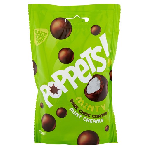 Picture of Poppets Dark Choc Coated Mint Creams 130g