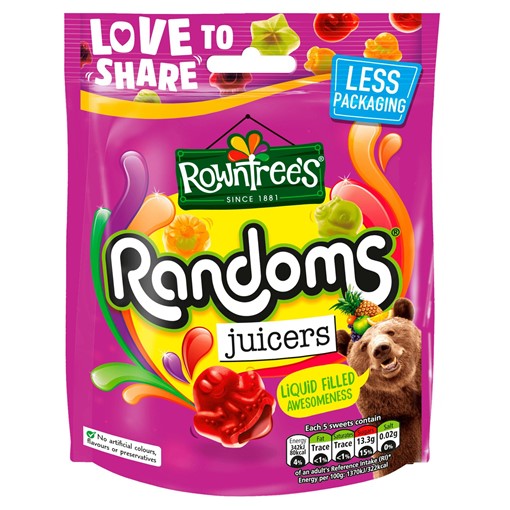 Picture of Rowntree's Randoms Juicers Sweets Sharing Bag 140g