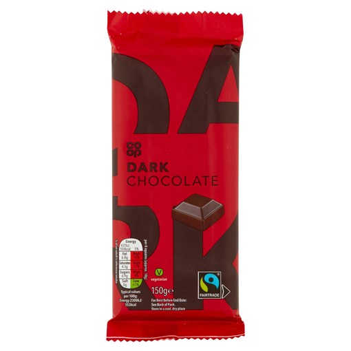 Picture of Co-op Fairtrade Dark Chocolate 150g