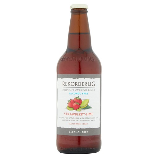 Picture of Rekorderlig Premium Swedish Alcohol Free Strawberry-Lime Cider 500ml