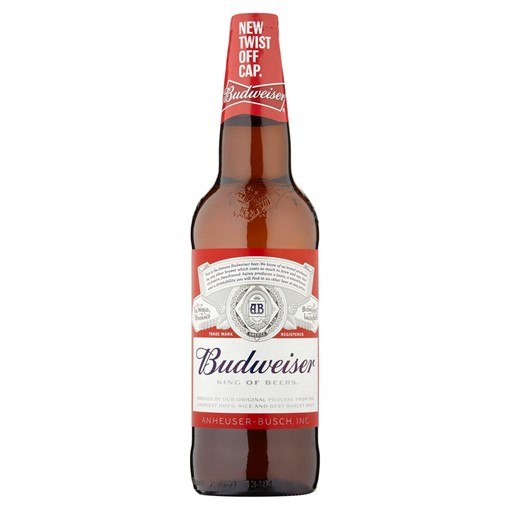 Picture of Budweiser Lager Beer Bottle 660ml