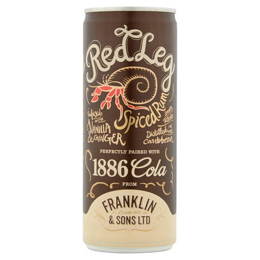 Picture of Red Leg Spiced Rum & Franklin 1886 Cola 250ml