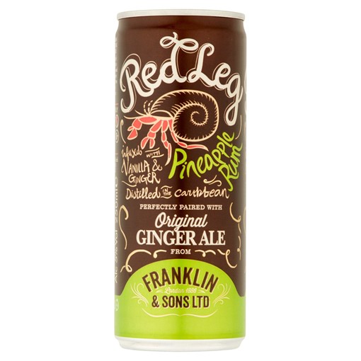 Picture of Red Leg Pineapple Rum With Original Ginger Ale 250ml