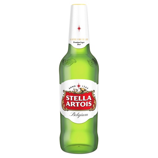 Picture of Stella Artois Belgium Premium Lager Beer 660ml