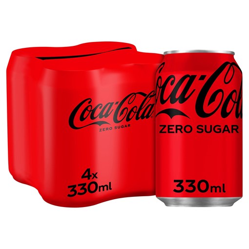 Picture of Coca-Cola Zero Sugar 4 x 330ml