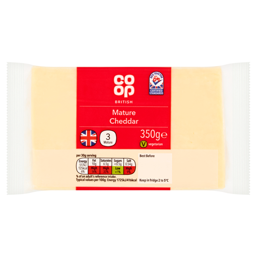 Picture of Co-op British Mature Cheddar 350g