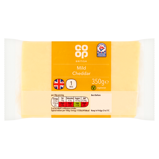 Picture of Co-op British Mild Cheddar 350g