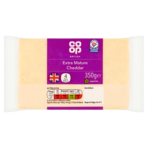 Picture of Co-op British Extra Mature Cheddar 350g