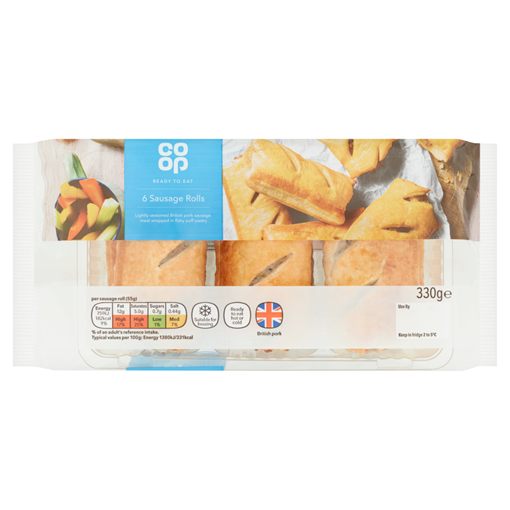 Picture of Co-op 6 Sausage Rolls 360g