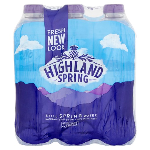 Picture of Highland Spring Still Spring Water 6 x 500ml