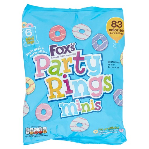 Picture of Fox's Party Rings Minis 6 x 21g