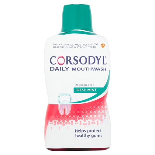 Picture of Corsodyl Daily Gum Care Mouthwash Alcohol Free Fresh Mint 500ml
