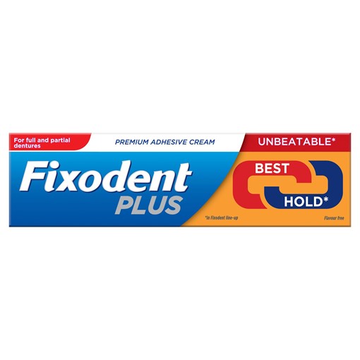 Picture of Fixodent Plus Best Hold Premium Denture Adhesive Cream 40g