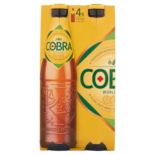 Picture of Cobra Premium Beer 4 x 330ml