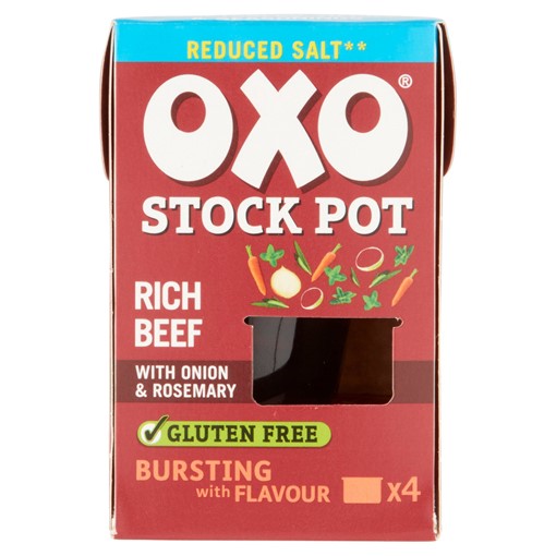 Picture of OXO Reduced Salt Beef Stock Pots 4 x 20g