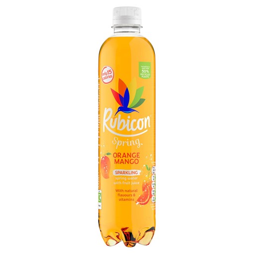 Picture of Rubicon Spring Orange Mango Flavoured Sparkling Spring Water 500ml