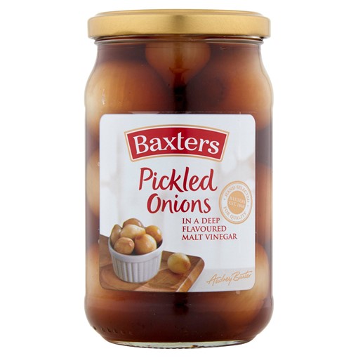 Picture of Baxters Pickled Onions in a Deep Flavoured Malt Vinegar 440g