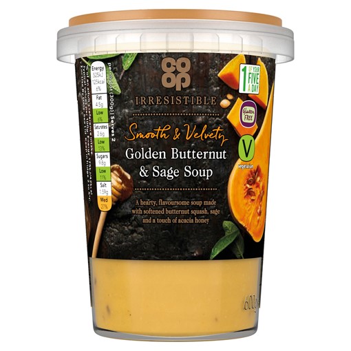 Picture of Co-op Irresistible Golden Butternut & Sage Soup 600g