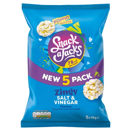 Picture of Snack a Jacks Salt & Vinegar Multipack Rice Cakes 5 x 19g
