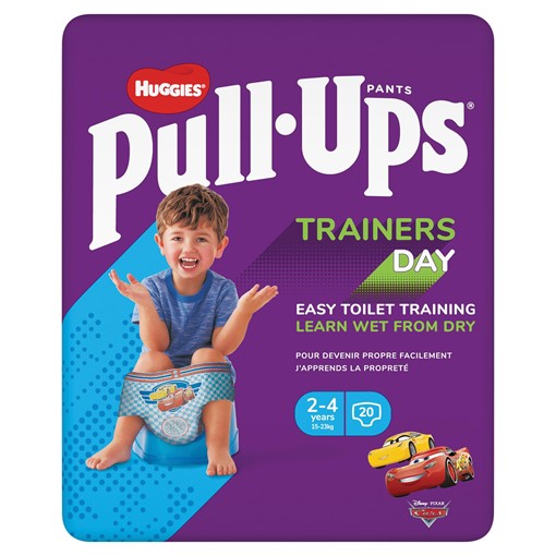 Picture of Huggies® Pull-Ups® Trainers Day, Boy, Size 2-4 Years, Nappy Size 5-6+, 20 Big Kid Training Pants