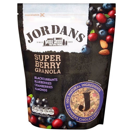 Picture of Jordans Super Berry Granola Redcurrants, Blackcurrants, Blueberries, Cranberries, Almonds 370g