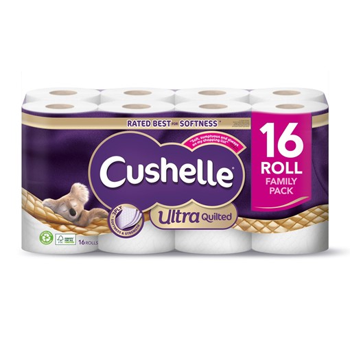 Picture of Cushelle Ultra Quilted Toilet Roll 16 Rolls