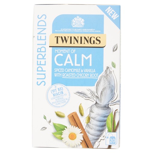Picture of Twinings Superblends Moment of Calm Spiced Camomile & Vanilla 20 Tea Bags 30g