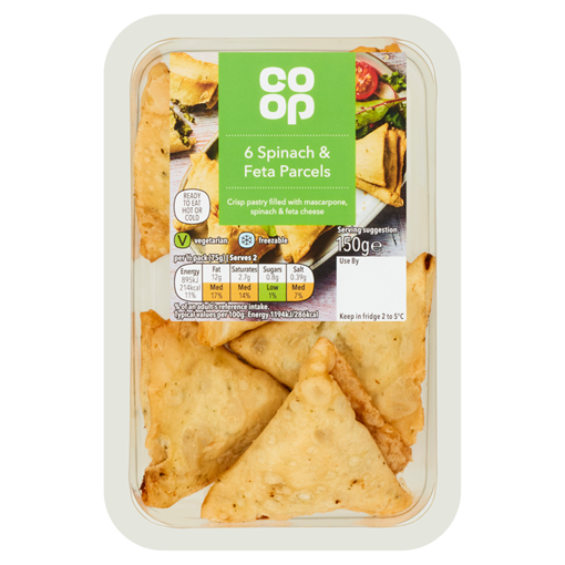 Picture of Co-op Spinach & Feta Parcels 150G