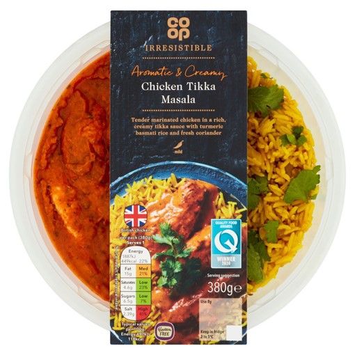 Picture of Co-op Irresistible Aromatic & Creamy Chicken Tikka Masala 380g